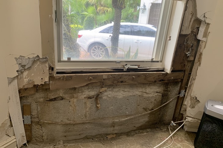 Wood Casement leak repair