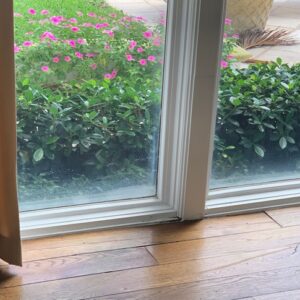 Picture window glass and mullion sealing to prevent impact glass delamination