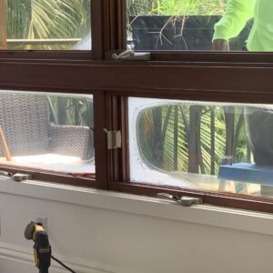 Impact glass damage from water getting into the glass line